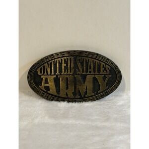 Vintage United States US Army brass Military‎ belt buckle Enlistment